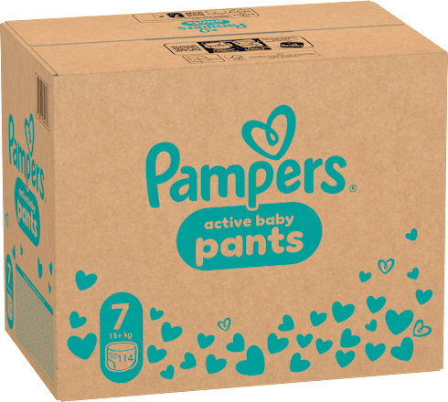 Plienkové nohavičky veľkosť 7 (15 kg+) Monthly Box Pampers active baby