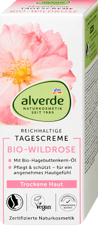Denný pleťový krém s divou ružou alverde NATURKOSMETIK