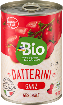 Bio olupljeni datljevi paradižniki v lastnem soku dmBio