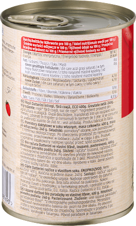 Roșii Datterini întregi, fără coajă dmBio