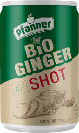 Bio shot z ingverjem Pfanner