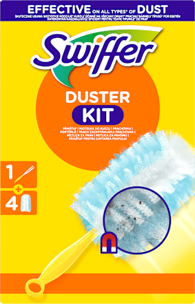 Duster miotełka do kurzu rączka + 4 wkłady Swiffer