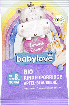 bio obilná kaše s příchutí jablko,borůvky babylove