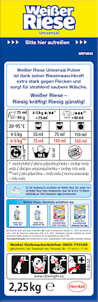 Vollwaschmittel Pulver Riesenfrisch Weißer Riese
