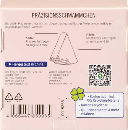 Präzisionsschwämmchen sortiert ebelin