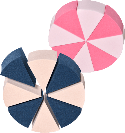 Hubky na make-up ebelin