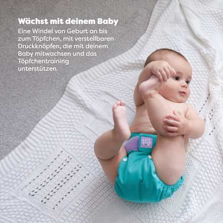 Stoffwindel wiederverwendbar, türkis  Bambino Mio
