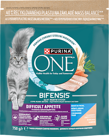 Száraz macskaeledel, tőkehallal és pisztránggal PURINA ONE