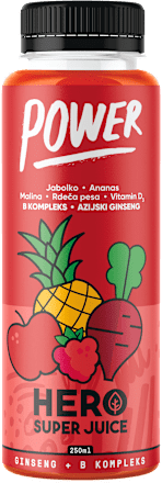 Naravni sadni sok Power HERO Drink