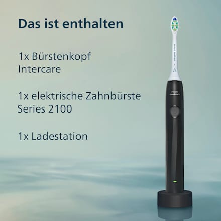 Schallzahnbürste 2100 schwarz Philips Sonicare