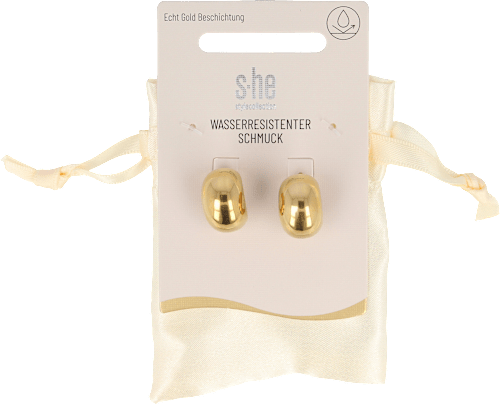 Creolen Ohrstecker Halbmond Vergolded s-he stylecollection
