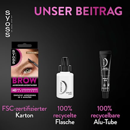 Augenbrauenfarbe Dunkelblond 6-1 syoss