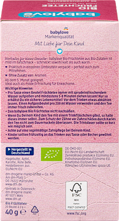 bio ovocný čaj 20x2 g babylove