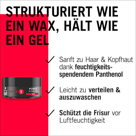 Haarwachs Power Styling  Schwarzkopf taft