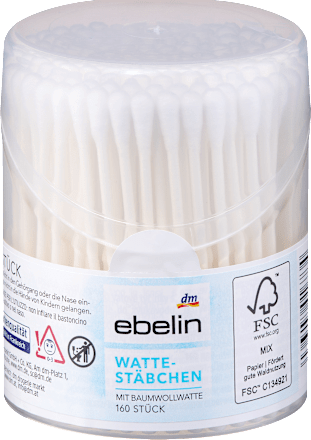 Wattestäbchen Box sortiert ebelin