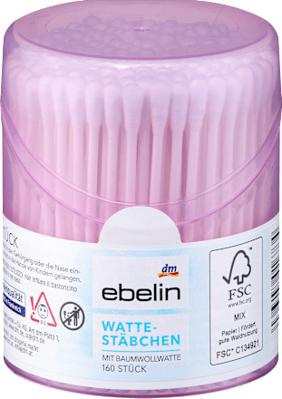 Wattestäbchen Box sortiert ebelin