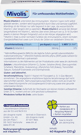 C-vitamin kapszula, 300mg Mivolis