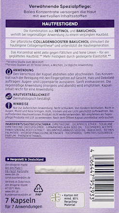 Pleťový koncentrát Retinol - 7 kapsúl Balea