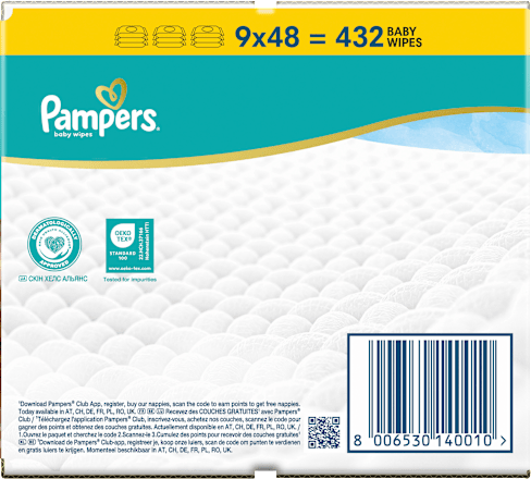Feuchttücher Aqua Soft Touch (9x48 St) Pampers baby-dry