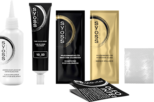 Haarfarbe Permanente Öl-Coloration 10_50 Helles Aschblond Syoss Oleo Intense