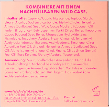 Deostick Pink Grapefruit und Lime Nachfüller Wild