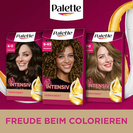 Haarfarbe Intensiv-Creme-Coloration 645 Honigbraun Palette