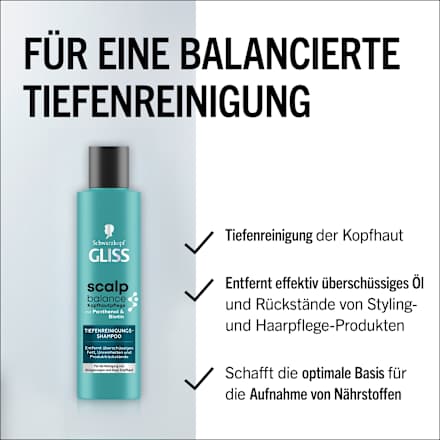Shampoo Tiefenreinigung Scalp Balance Schwarzkopf GLISS