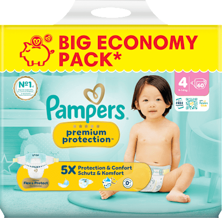 Windeln Premium Protection Gr. 4 (9-14 kg) Big Pack Pampers