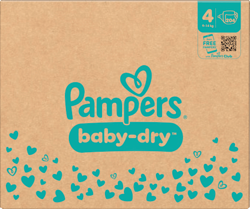 Windeln Baby Dry Gr. 4 Maxi (9-14 kg) Monatsbox Pampers
