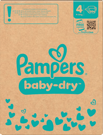 Windeln Baby Dry Gr. 4 Maxi (9-14 kg) Monatsbox Pampers baby-dry