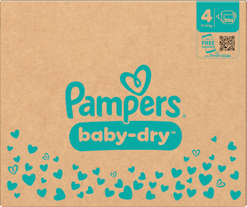 Windeln Baby Dry Gr. 4 Maxi (9-14 kg) Monatsbox Pampers baby-dry