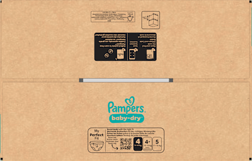 Windeln Baby Dry Gr. 4 Maxi (9-14 kg) Monatsbox Pampers