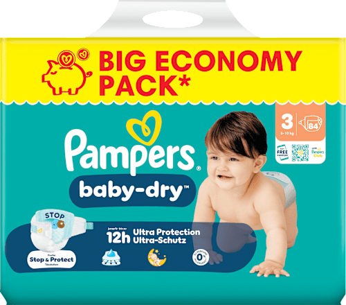 Windeln Baby-Dry Gr. 3 (6-10 kg) Big Pack Pampers baby-dry