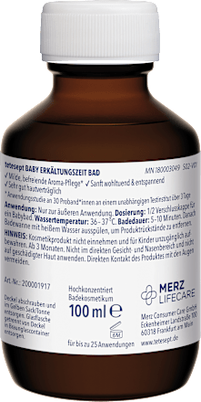 Baby Erkältungszeit Bad mit Thymian & Myrte tetesept