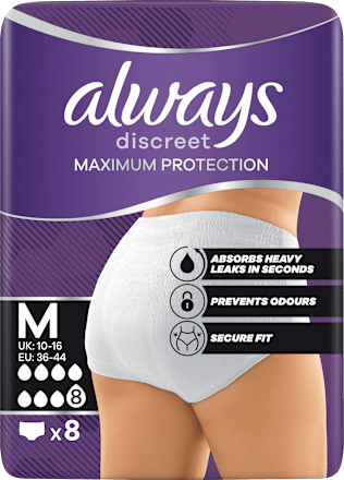 discreet Pants Inkontinenz Maximum Protection, Gr. S/M always