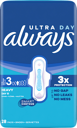 Binden Ultra Day & Night mit Flügeln Sparpackung always