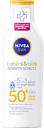 Sonnenmilch Kids, Schutz & Pflege sensitiv, LSF 50+ NIVEA SUN