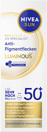 Sonnenfluid Gesicht Anti Pigmentflecken LSF 50+ NIVEA SUN