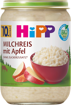 Milchreis mit Apfel ab dem 10. Monat HiPP