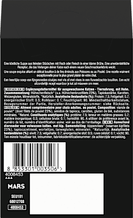 Nassfutter Katze Soup mit Huhn, Multipack (4x40 g) Sheba