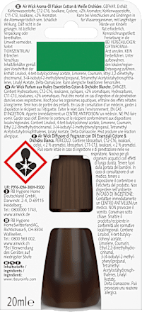 Lufterfrischer Aroma-Öl Cotton & weiße Orchidee Nachfüllpack AIR WICK