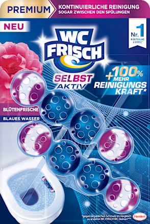 WC-Stein Blau Selbst Aktiv Blütenfrische WC-Frisch