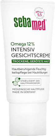 Gesichtscreme intensiv Omega 12% trockene, gerötete Haut sebamed