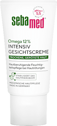 Gesichtscreme intensiv Omega 12% trockene, gerötete Haut sebamed