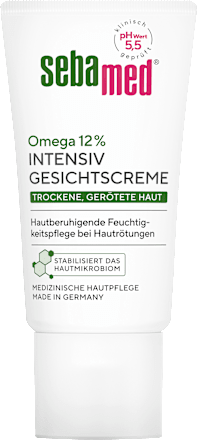 Gesichtscreme intensiv Omega 12% trockene, gerötete Haut sebamed