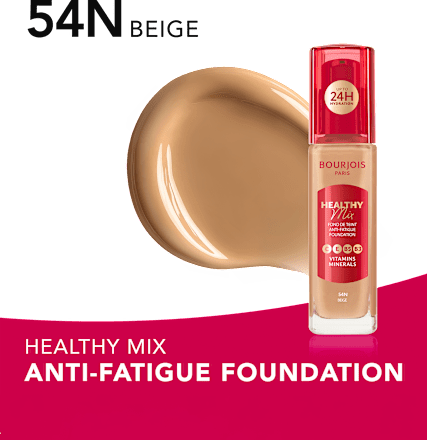 Tekući puder Healthy Mix Anti-Fatigue – 54N Beige BOURJOIS PARIS