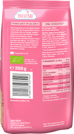 Kinder Knusper-Müsli Apfel, Erdbeere & Himbeere ab 12 Monaten FruchtBar