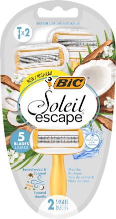 Aparat de ras Soleil Escape 5 Coconut&Sandalwood BIC