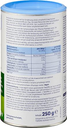 Flohsamenschalen gemahlen Mivolis