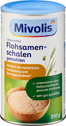 Flohsamenschalen gemahlen Mivolis